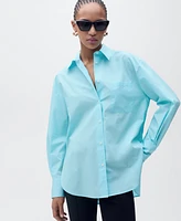 Mango Women's Oversize Poplin Shirt