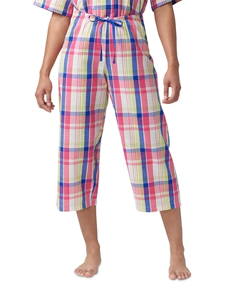 Hue Women's Seersucker Capri Pajama Pants