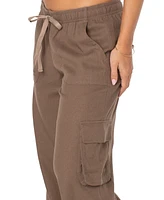 Roxy Juniors' Lagoon Tie-Waist Pull-On Cargo Pants