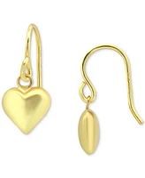 Giani Bernini Polished Heart Drop Earrings, Exclusively at Macy's