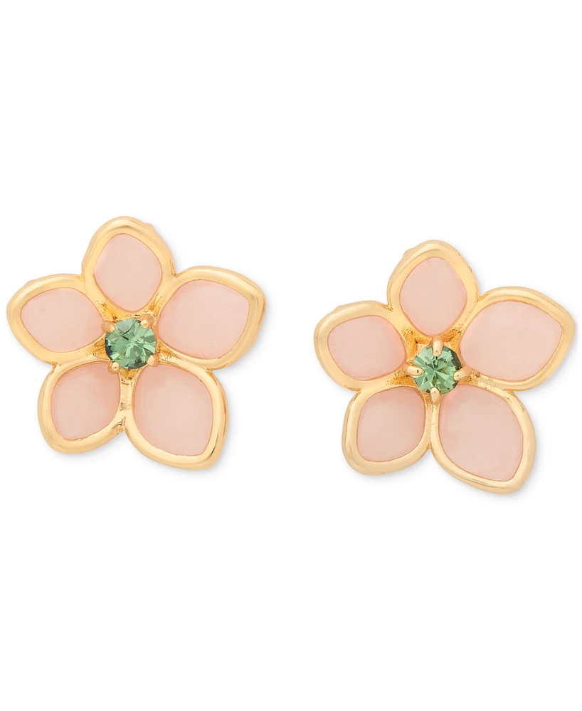 kate spade new york Gold-Tone Pastel Petals Stud Earrings