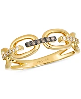 Le Vian Chocolate Diamond (1/20 ct. t.w.) & Nude Diamond (1/10 ct. t.w.) Statement Ring in 14k Yellow Gold