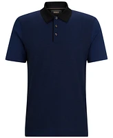 Boss by Hugo Boss Men's Regular-Fit Cotton-Silk Polo