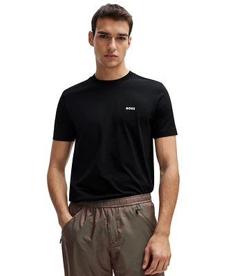 Boss by Hugo Men's Contrast Logo Regular-Fit T-Shirt