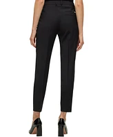 Boss by Hugo Women's Wool Regular-Fit Cropped Pants