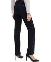 Boss by Hugo Boss Women's Virgin Wool Regular-Fit High-Rise Pants