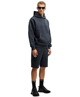 Boss by Hugo Men's Hexagonal Quilting Relaxed-Fit Shorts