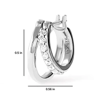 Ana Luisa - Double Hoop Earrings - Toda Mini Silver