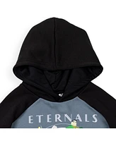 Eternals Little Boys Fleece Pullover Hoodie with Cape 3D nose