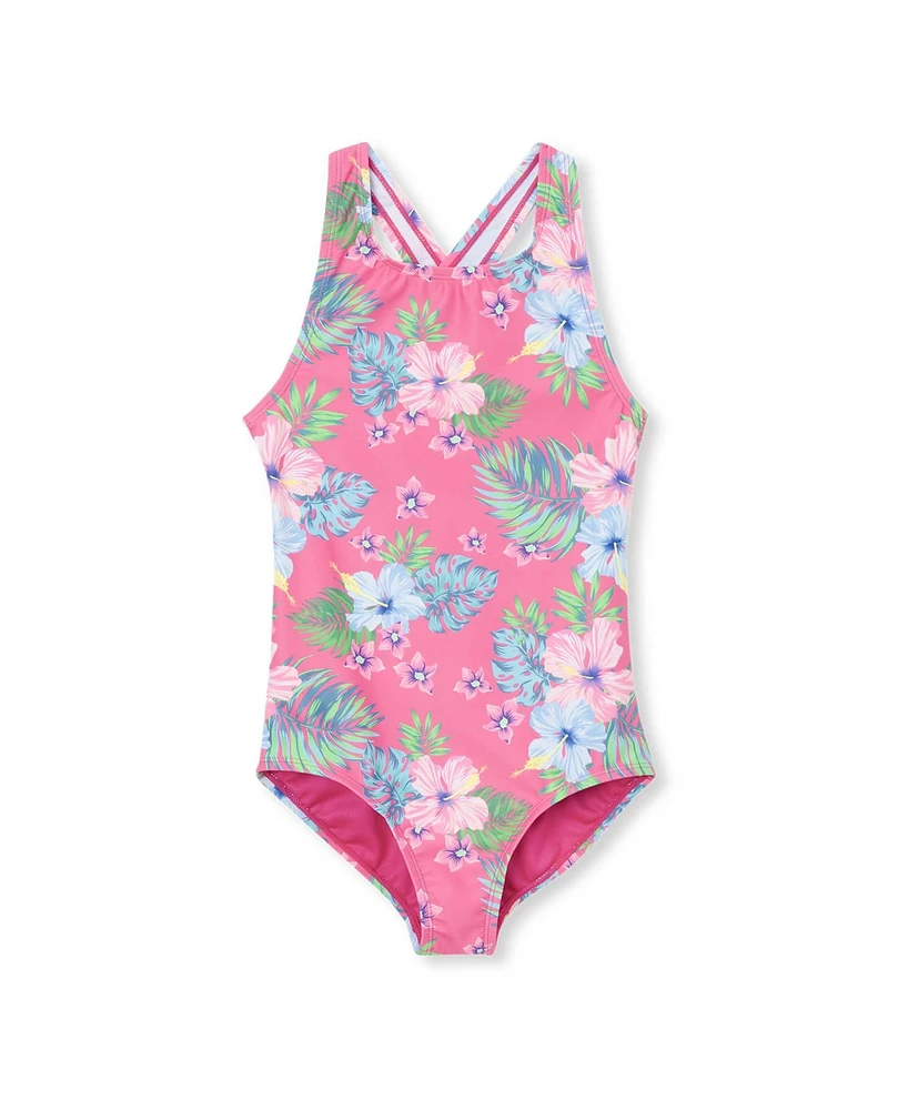 Lands' End Big Girls Plus Chlorine Resistant One Piece Swimsuit
