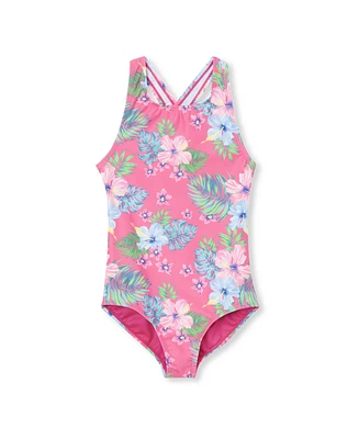 Lands' End Big Girls Plus Chlorine Resistant One Piece Swimsuit