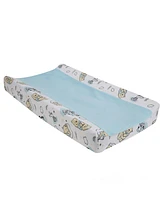 Lambs & Ivy Disney Baby Winnie the Pooh Hugs Soft Blue Minky Changing Pad Cover