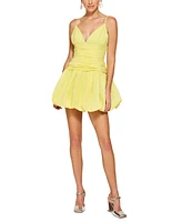 Line & Dot Women's Positano Bubble-Hem Mini Dress