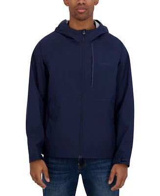 Nautica Men's Lightweight Packable Hooded Jacket