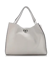 Pre-Owned Salvatore Ferragamo Large Trifolio Tote Leather