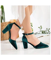 Gisele Closed Toe High Block Heels