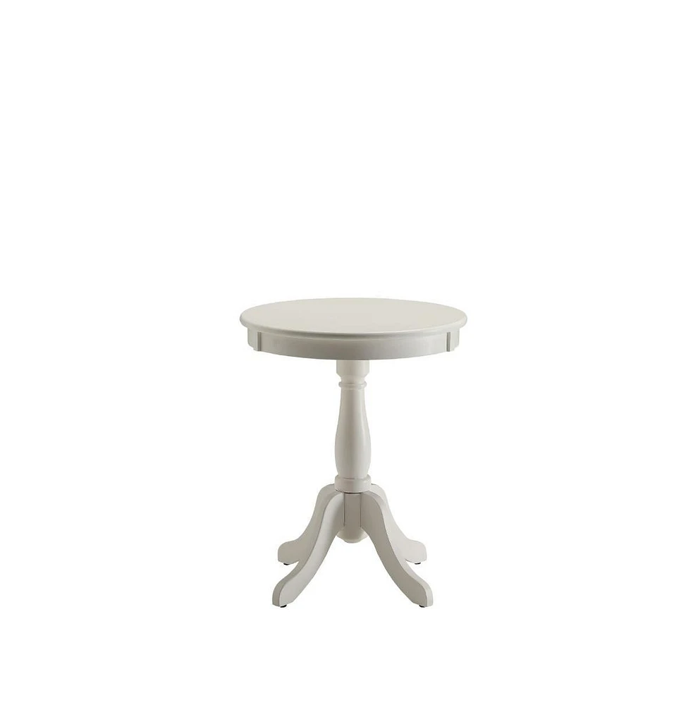 Wood Pedestal End Table – Classic Design for Side Use Home Decor