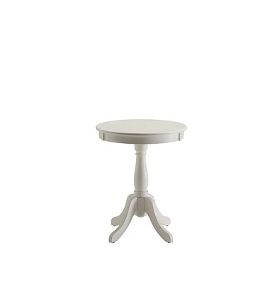 Wood Pedestal End Table – Classic Design for Side Use Home Decor