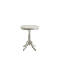 Wood Pedestal End Table – Classic Design for Side Use Home Decor