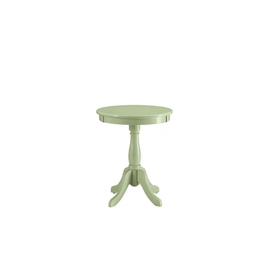 Wood Pedestal End Table – Classic Design for Side Use Home Decor