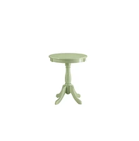 Wood Pedestal End Table – Classic Design for Side Use Home Decor