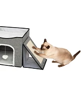 Foldable Cat Condo & Play Center