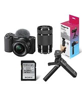 Sony Sony Zv-E10 Mirrorless Interchangeable Lens Vlogging Camera with 16-50mm Lens, Black