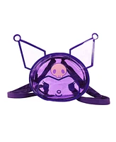 Kuromi Character Head Adult Clear Purple Pvc 12" Mini Backpack