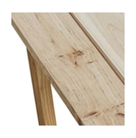 Outdoor Solid Wood Coffee Table – Modern Design for Patio & Garden