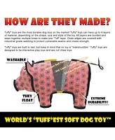 Tuffy Transportation Rocket, Durable Plush Dog Toy