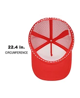 Hawaii Coast White & Red Foam Trucker Hat
