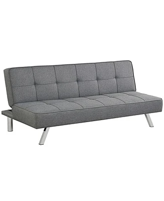 3-Seat Convertible Sofa Bed with High-Density Sponge for Living Room