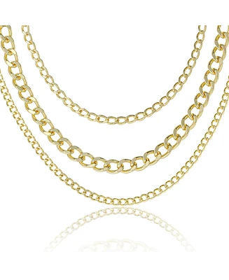 Jessica Simpson Gold-Tone Layered Chain Necklace Set