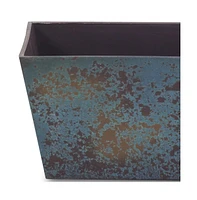 Weather-Resistant Rectangular Plastic Planter for Outdoor and Indoor Use