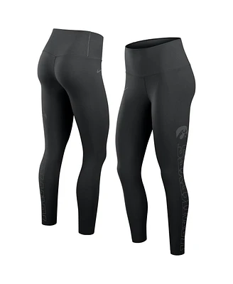 Nike Women's Black Iowa Hawkeyes Zenvy Performance Leggings