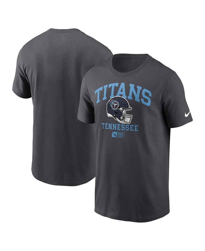 Nike Men's Anthracite Tennessee Titans Helmet Essential T-Shirt