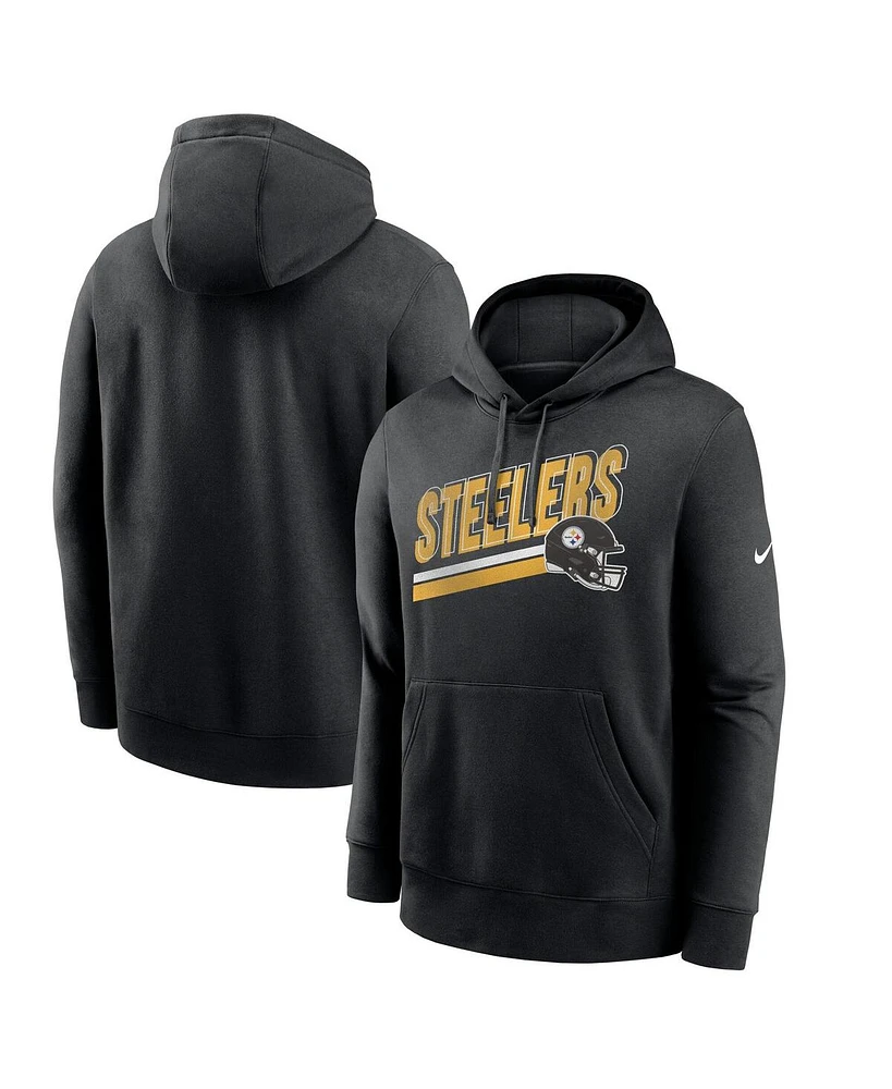 Nike Men's Black Pittsburgh Steelers Club Fleece Pullover Hoodie