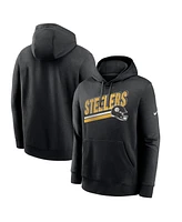 Nike Men's Black Pittsburgh Steelers Club Fleece Pullover Hoodie