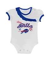 Outerstuff Baby Boys and Girls 3-Pack Buffalo Bills Love My Team Bodysuit Skirt Set