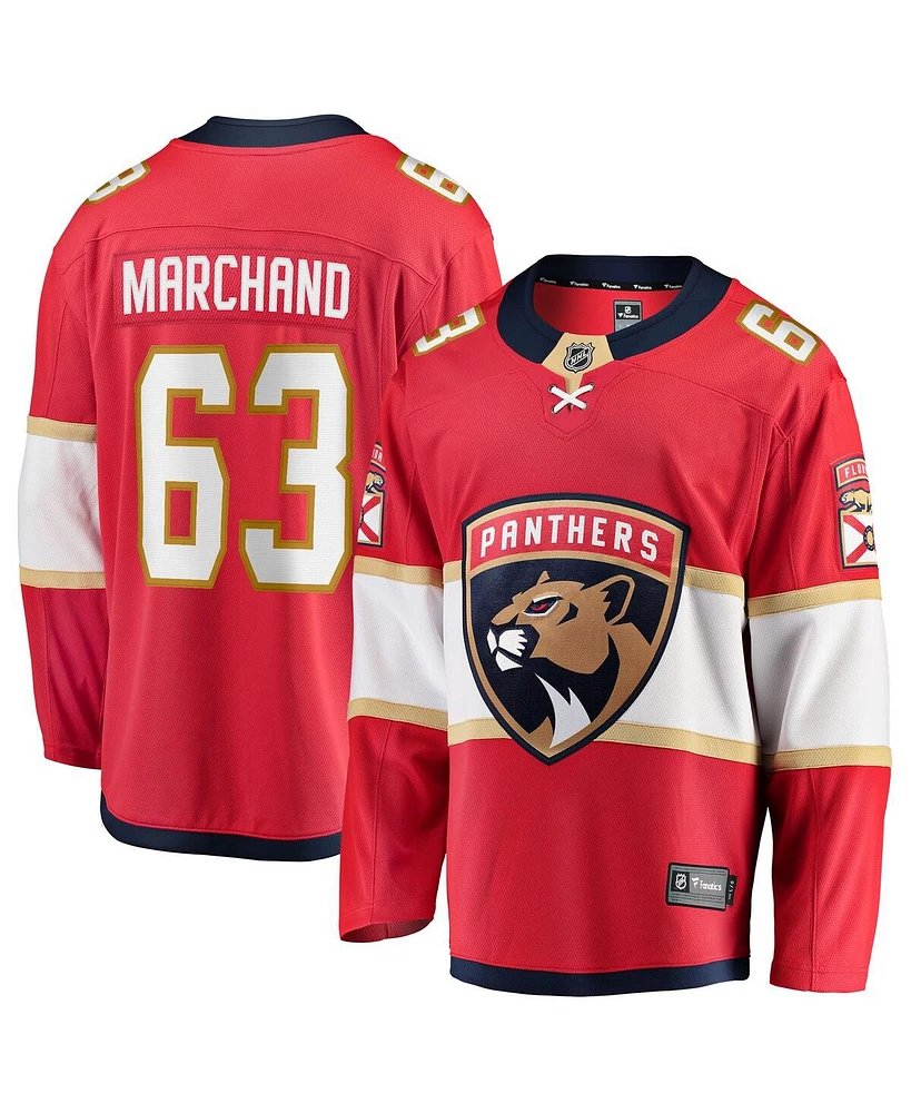 Fanatics Men's Brad Marchand Red Florida Panthers Home Breakaway Jersey