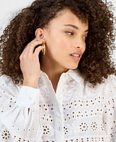 I.n.c. International Concepts Petite Cotton Eyelet Button-Front Top, Exclusively at Macy's