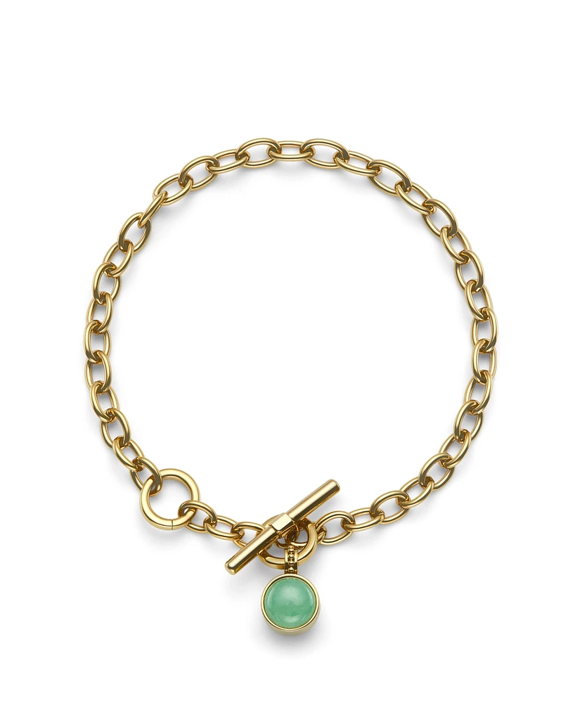 Olivia Burton Women's Gemstones Gold Tone Stainless Steel Bracelet