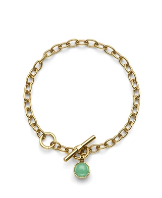 Olivia Burton Women's Gemstones Gold Tone Stainless Steel Bracelet
