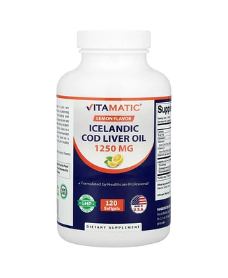 Vitamatic Icelandic Cod Liver Oil Lemon
