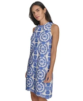 Jessica Howard Petite Embroidered Sleeveless Dress