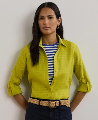 Lauren Ralph 100% Linen Shirt