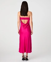 French Connection Women's Oona Satin Strapless Midi Dress