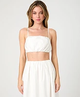 French Connection Women's Nomi Cotton Crop Top