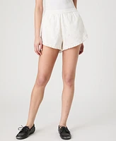 French Connection Women's Eyelet Ruffle-Hem Shorts