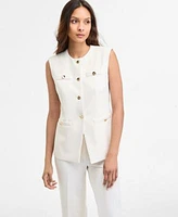 Anne Klein Womens Vest Pull On Pants